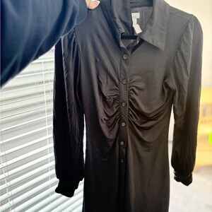 Chic Black Long Sleeve Dress